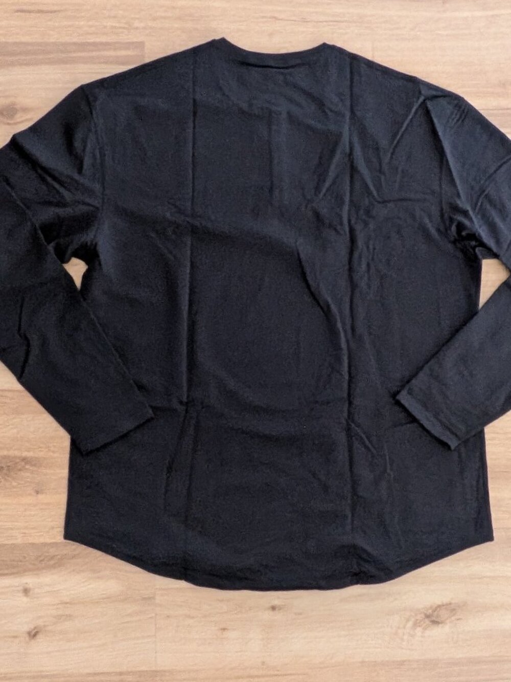 NWT BYLT Drop-Cut LUX Long Sleeve Henley Shirt Black Men's 2XL - Picture 6 of 6